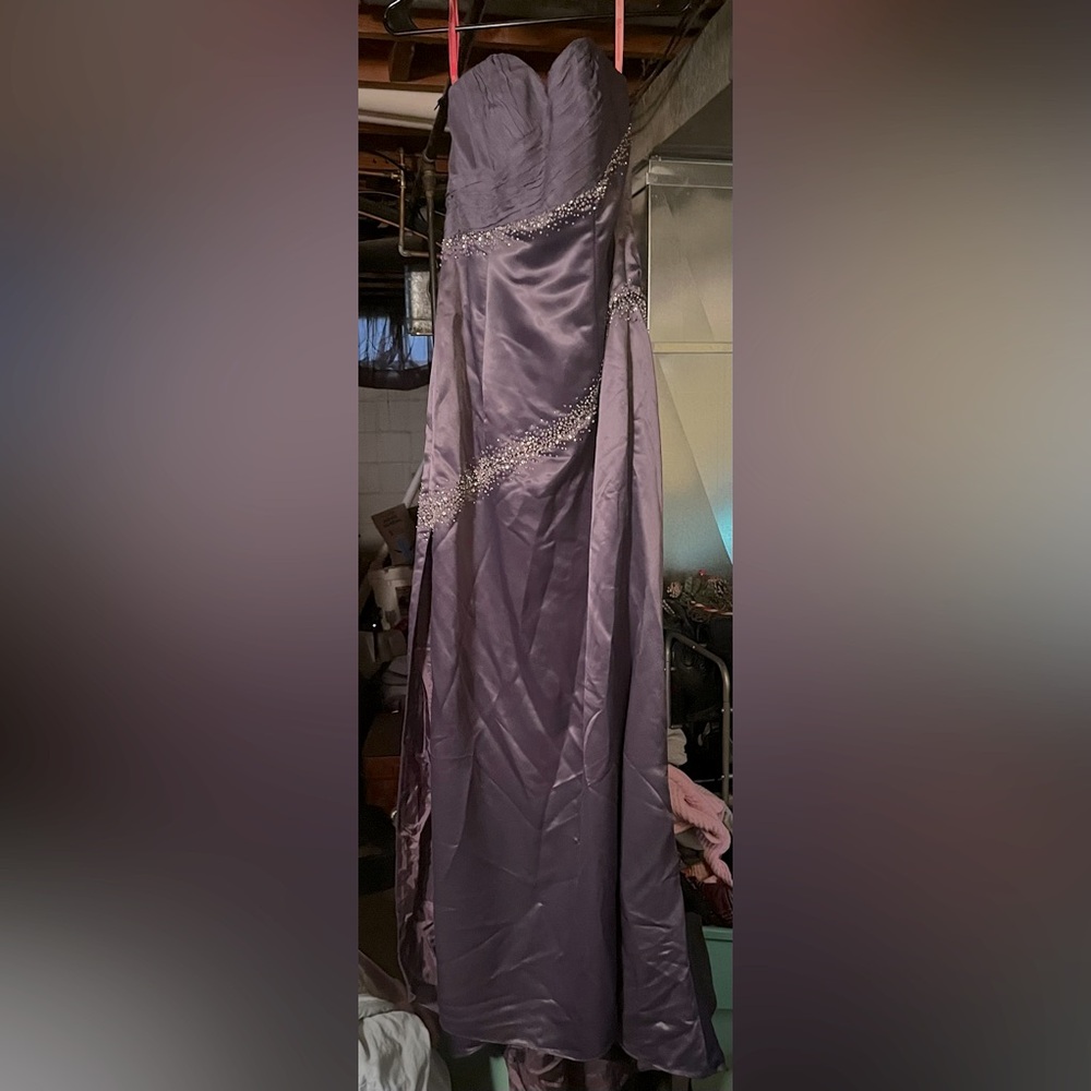 Purple prom dress
